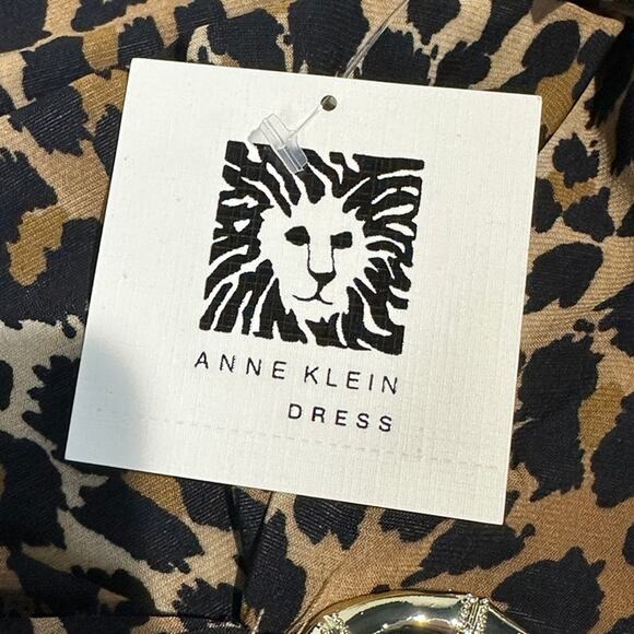 ANNE KLEIN Wrap Cheetah Dress, Long Sleeve, Size 10, Retails $99, New with tags - Picture 6 of 9